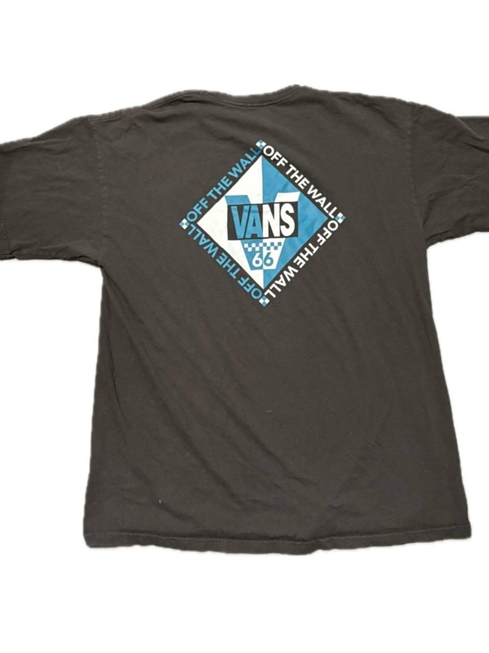 Vans Black Short-Sleeve Tee with Blue Graphic